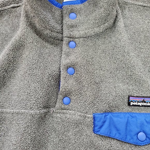 Patagonia Synchilla Pullover Gray Blue  Womans S - Picture 9 of 11